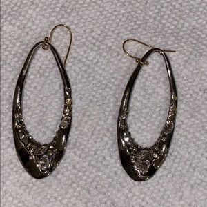 Alexis Bittar Miss Havisham gunmetal earrings